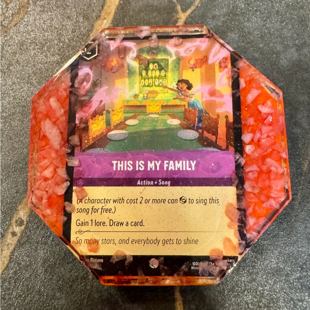 This Is My Family Card Coaster